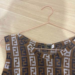 Fendi | Dresses | Fendi Terry Logo Tank 